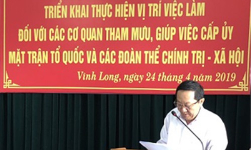 Vĩnh Long triển khai thực hiện vị trí việc làm